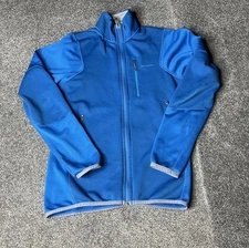 Patagonia Piton Hybrid Jacket Mens Small Blue Wind Pro Micro Fleece Hiking Shirt