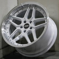 19x9.5 White Wheels Esr Cs15 5x114.3 22 Set Of 4 72.56