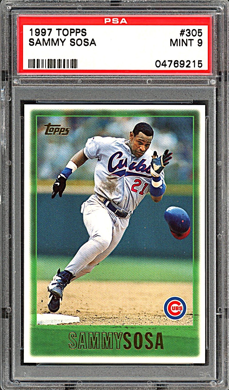 1997 Topps - Sammy Sosa #305 PSA 9 view 1
