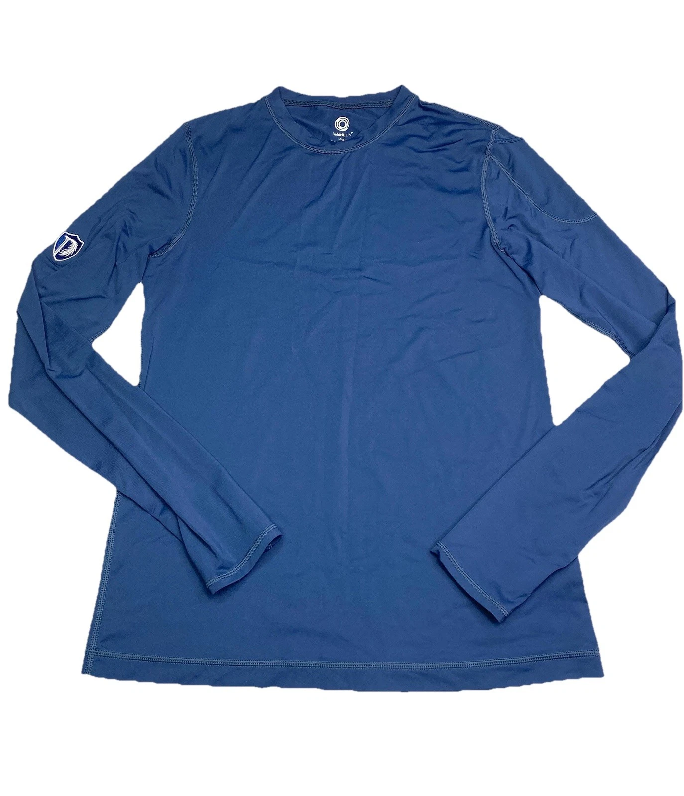 Bloq UV Womens Blue Long Sleeve Activewear Outdoors Top Size Medium Sun Shirt