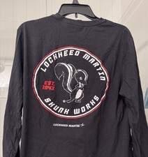 Lockheed Martin Skunk Works Long Sleeve Tee Shirt Medium Top Secret