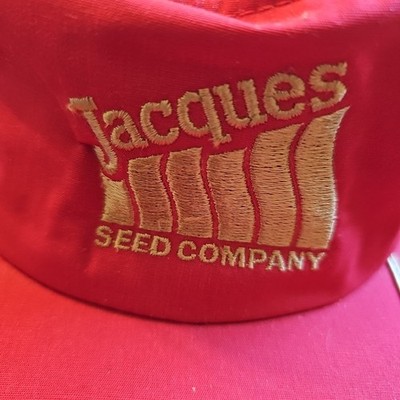 Vintage Jacques Hat Cap Snap Back Red Trucker Swingster