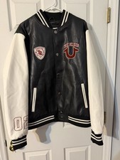 True Religion Brand Jeans Men's Varsity Jacket Size Large
