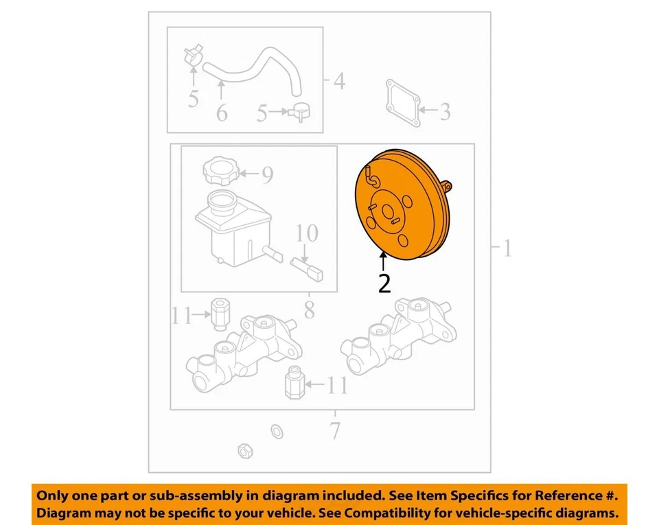 2009 Hyundai Accent Power Brake Booster OEM 118K milhas - LKQ370632724 - Imagem 4 de 4