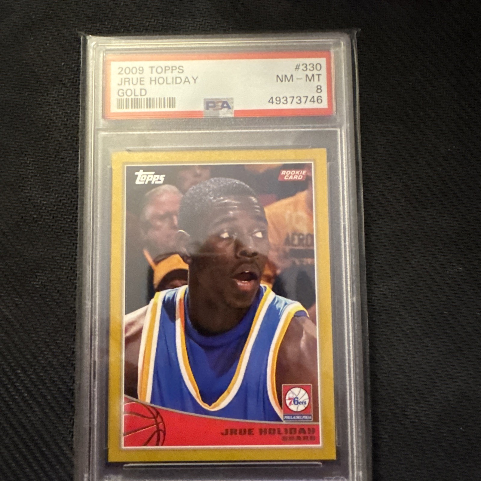 2009-10 Topps Gold Jrue Holiday Rookie /2009 PSA 8 - Celtics Bucks Champ