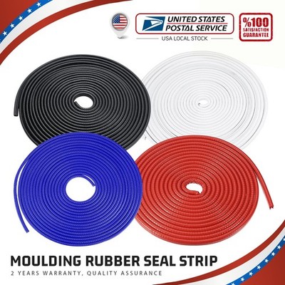 U-Shape Car Door Window Edge Moulding Trim Seal Strip Rubber For Honda Toyota
