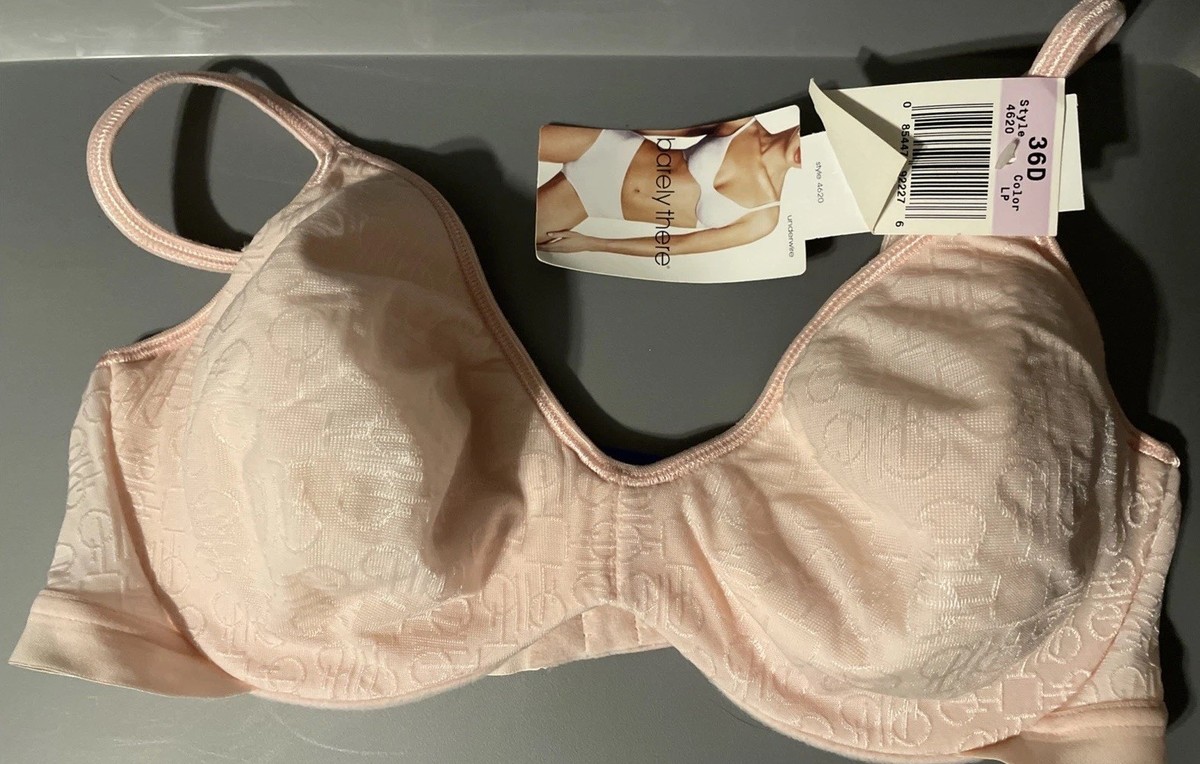 BNWT-Barely There Bra 36D Signature Comfort Underwire Pink New w