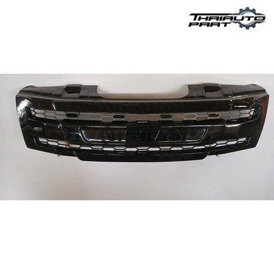 Gloss Black Front Grille Logo Black W/LED For Nissan Navara Frontier D40 2005-09