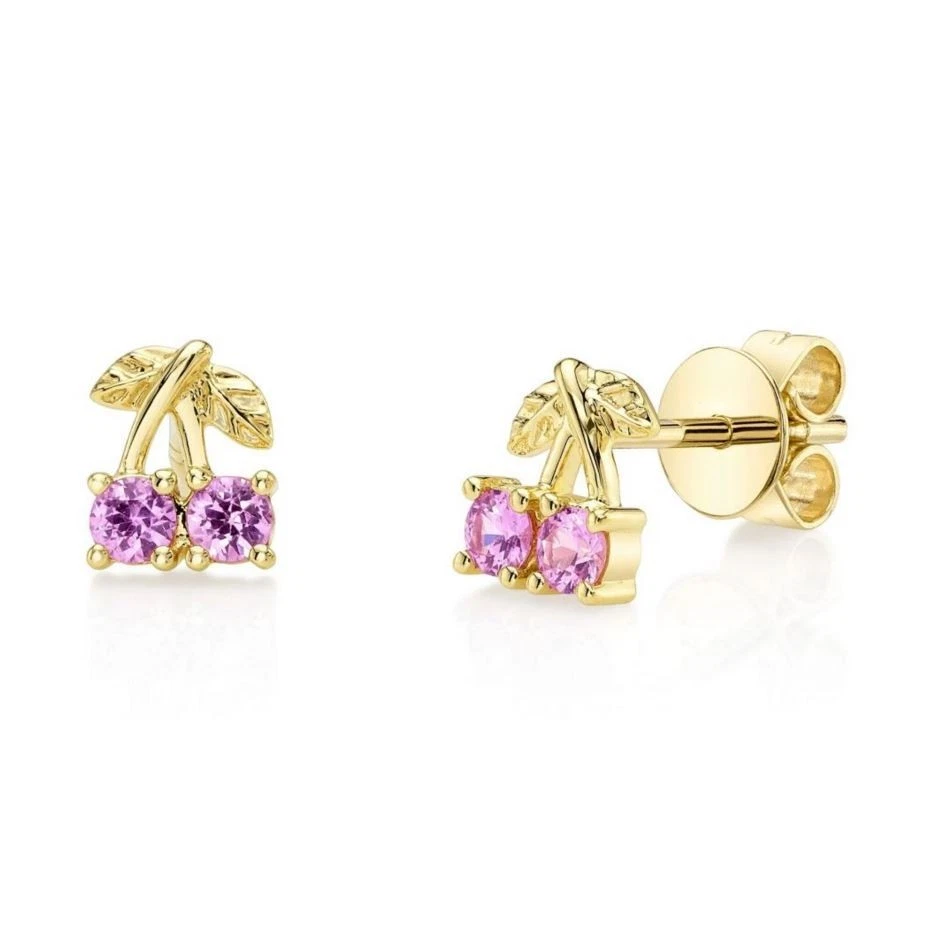 Orecchini A Perno In Argento Sterling 925 Con Zaffiri Rosa Naturali – Gemme AAA Placcate Rodio, Grandezza 3mm, Anallergici - 3