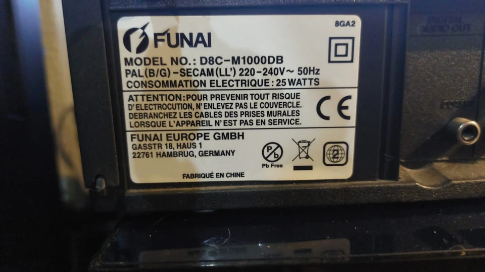 videoregistratore combo funai dc8-m1000db - Immagine 4 di 4