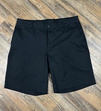 Nike Golf Shorts Men's 38 Dri Fit Black 10" Inseam Stretch Performance Chino