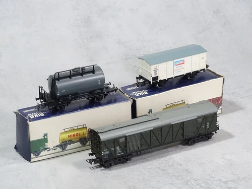 3x Piko H0 Güterwagen - Kesselwagen, Kühlwagen u.a. CINZANO