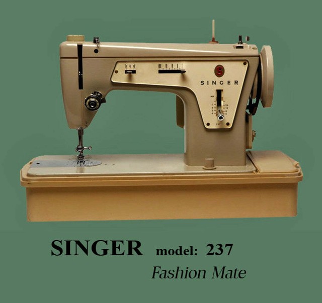 Singer 237 Fashion Mate Sewing Machine Manual Color Reproduction 1968