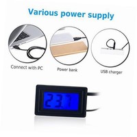 Digital Thermometer, Temperature Sensor Usb Power Supply, Fahrenheit Degree And Digital Thermometer, Temperature Sensor Usb Power Supply, Fahrenheit Degree And