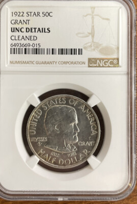 1922 Grant Half Dollar with Star UNC | eBay
