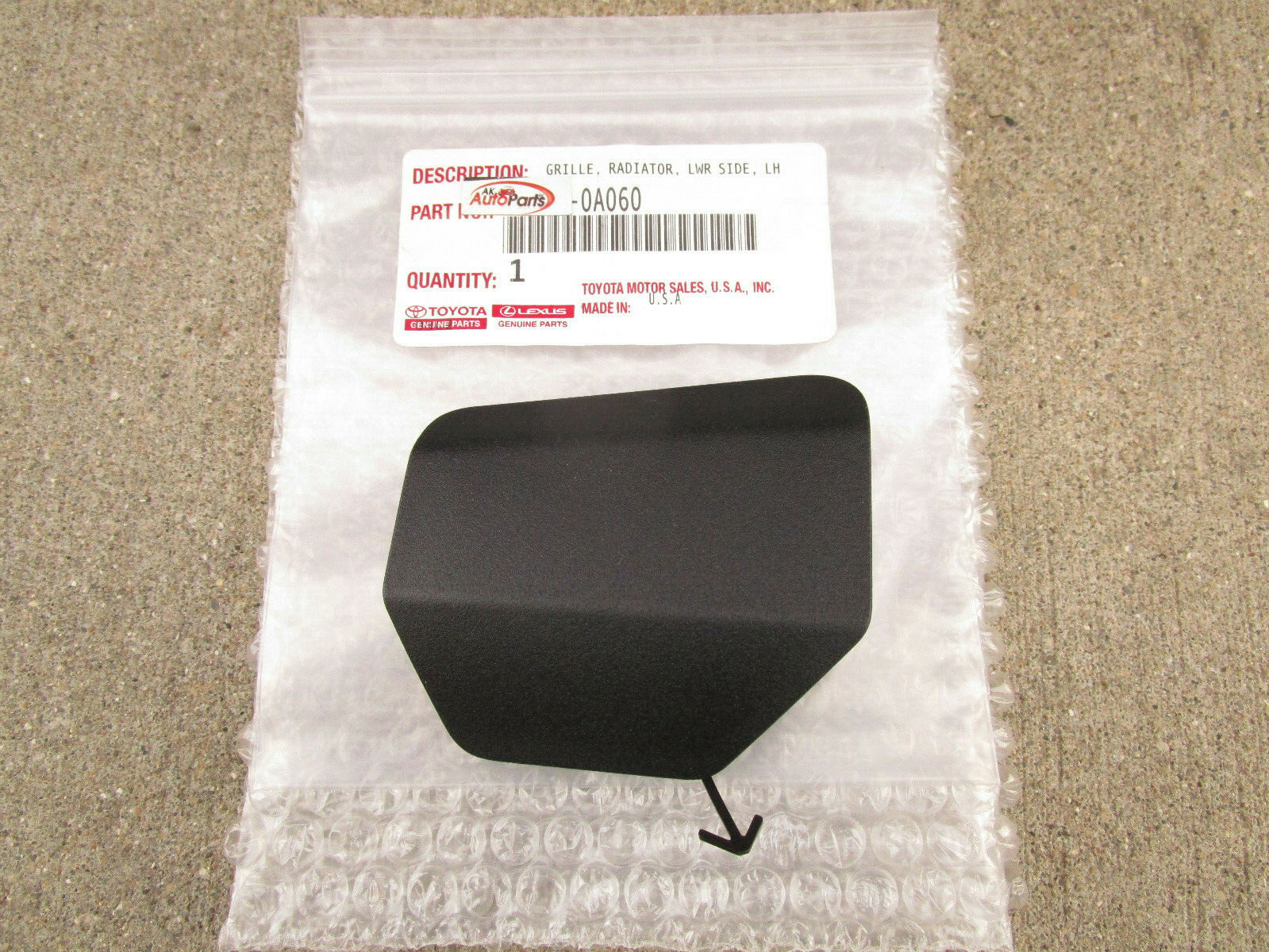 22 23 TOYOTA COROLLA CROSS FRONT BUMPER TOWING HOOK COVER BLACK OEM BRAND NEW eBay
