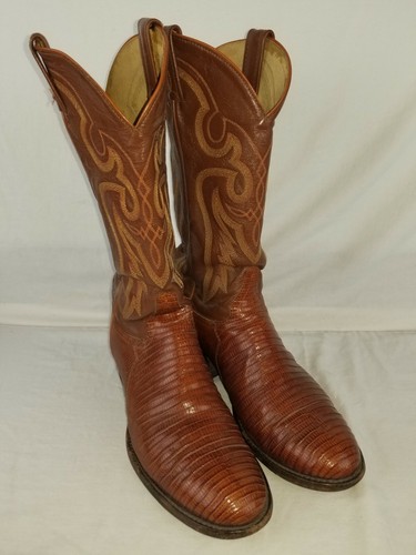 Tony Lama Lagarto botas de vaquero 8 D | eBay
