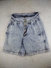 Vtg Women's London Acid Wash Jean Shorts 9/10