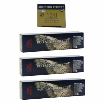 Wella Koleston 3 x 60 ml 12/0 spezialblond natur Set