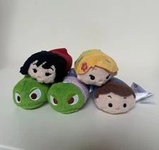Disney Tangled Tsum Tsum Set Of 5 Rapunzel Gothel Maximus Pascal Flynn NWT