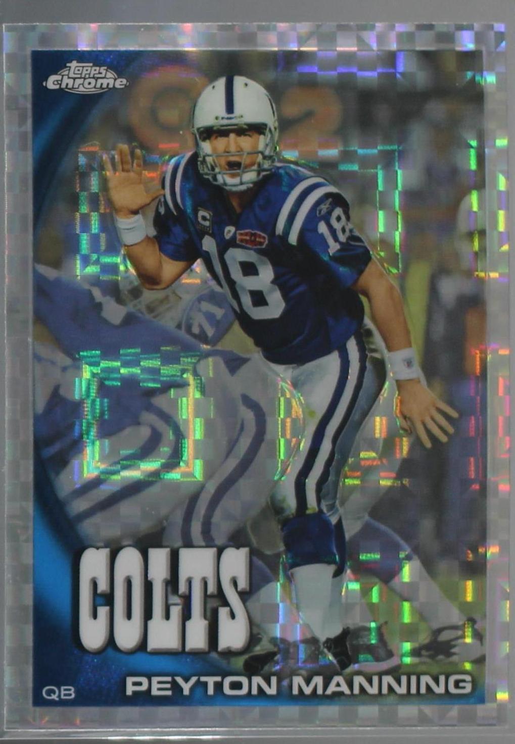 2010 Topps Chrome - Peyton Manning X-Fractor #C50 - PSA 9 MINT