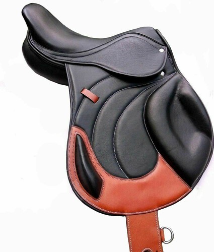 Selle de cheval anglais Freeny tout usage en cuir à contact