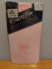 Vintage Pantyhose Discretion Motif Color Angel Pink size M 110-130 lbs BMIX20