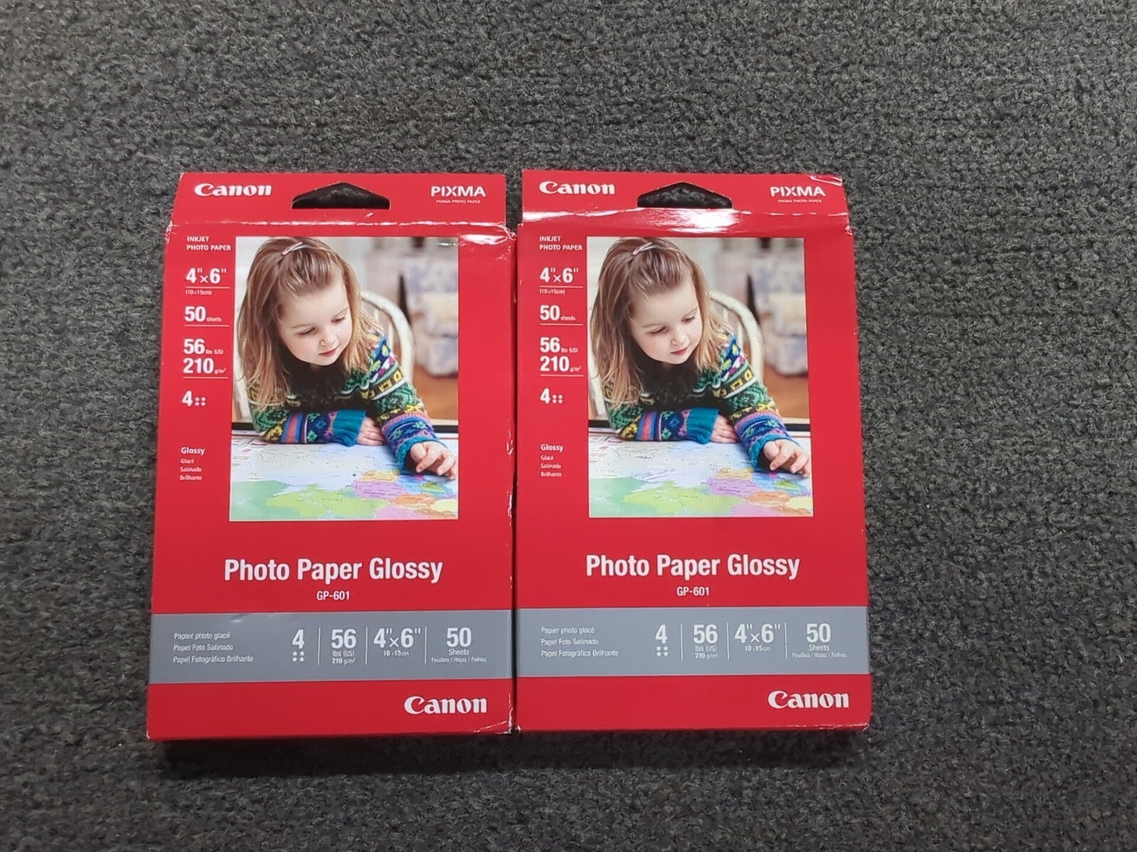 CANON PIXMA Lot of 2 Photo Paper Plus Glossy 4 X 6 100 sheets NEW Unopened eBay