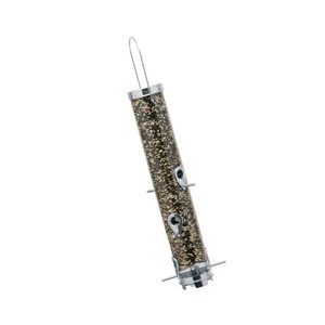 Droll Yankees Bird Feeder Hanging Tube Feeder 20 Inch 6 Ports