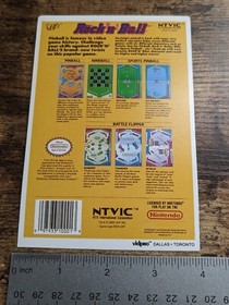 Kay Bee Toys R Us Authentic Vidpro Card Rock N Ball NES Nintendo Memorabilia VTG