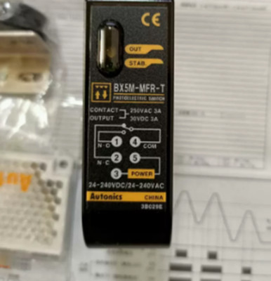 Autonics BX5M-MFR-T Retroreflective Photoelectric Sensor Timer 24~240 VAC VDC
