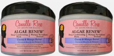 2x Camille Rose Algae Renew Deep Conditioning Mask Cocoa & Mango Butter 240ml