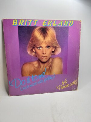 BRITT EKLAND - Do It To Me (Once More With Feeling) - 1979 UK 12'' vinyl single