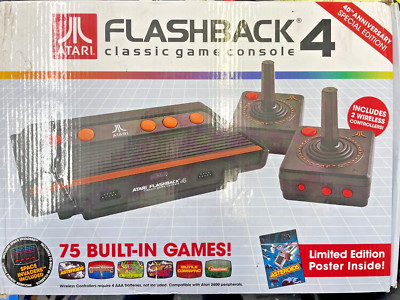 Atari Flashback 4 Classic Game Console, 75 Included Games Limited Edition A3