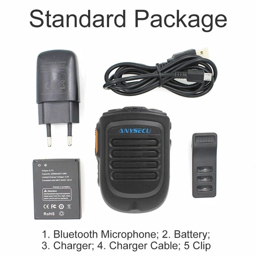 Anysecu Bluetooth 4.2 Microphone Mic Speaker for Android Radio Support PPT Zello - Afbeelding 9 van 9