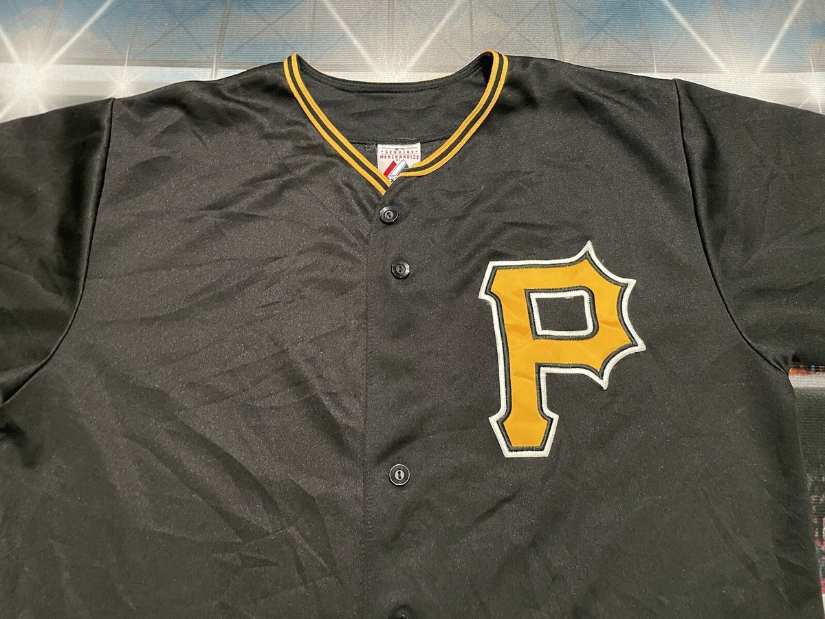 Pittsburgh Pirates Black Baseball Majestic Jersey Men's Sz