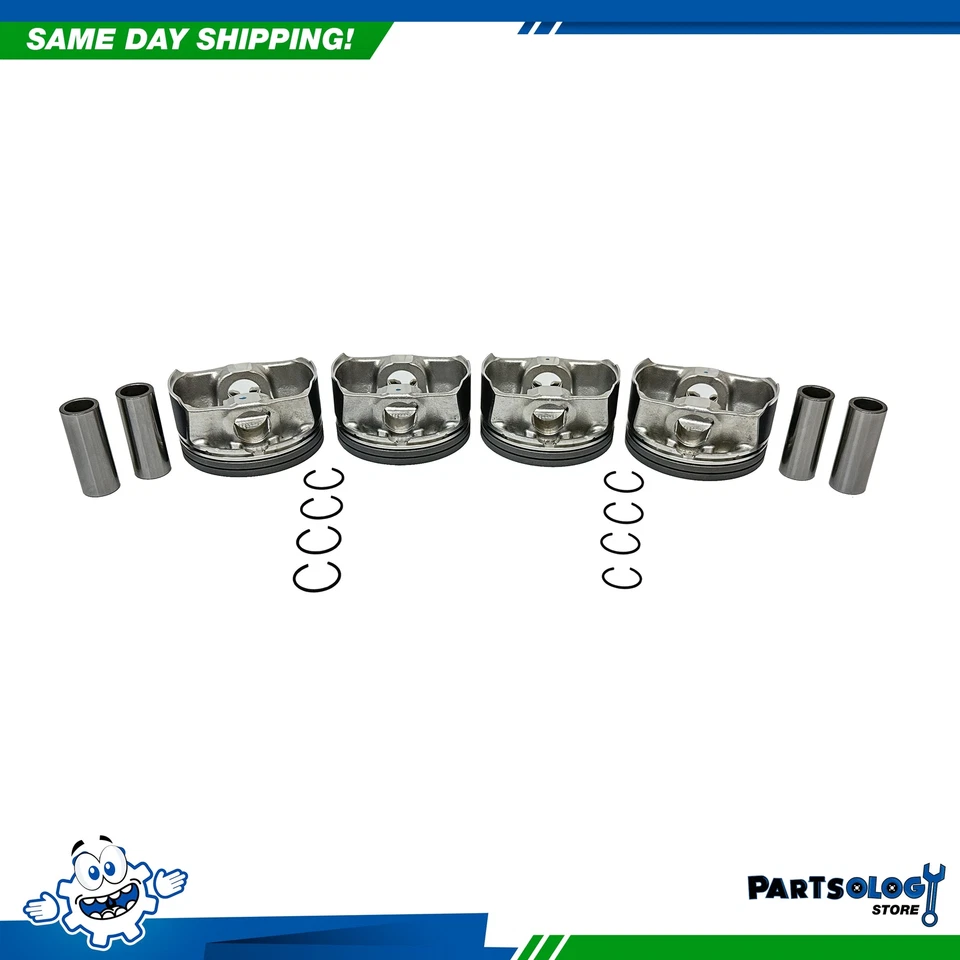 DNJ P1171 Std. size Comp. Piston Set For 13-22 Chrysler Dodge Jeep 2.4L SOHC - Image 2 of 4