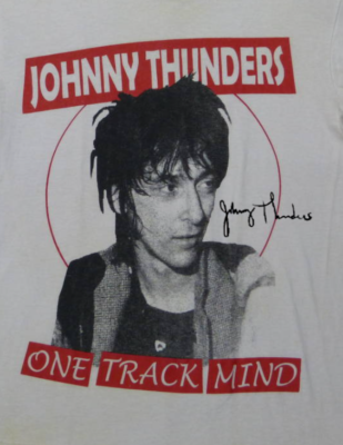 Vintage Johnny Thunders One Track Mind Cotton White All Size