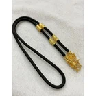 Necklace Rope Dragon Heads 24" Gold Micron Plated 1 Hook Thai Buddha Amulet