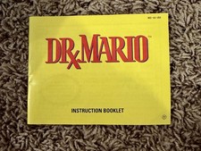 Dr. Mario Nintendo NES, 1990 Authentic Manual Only