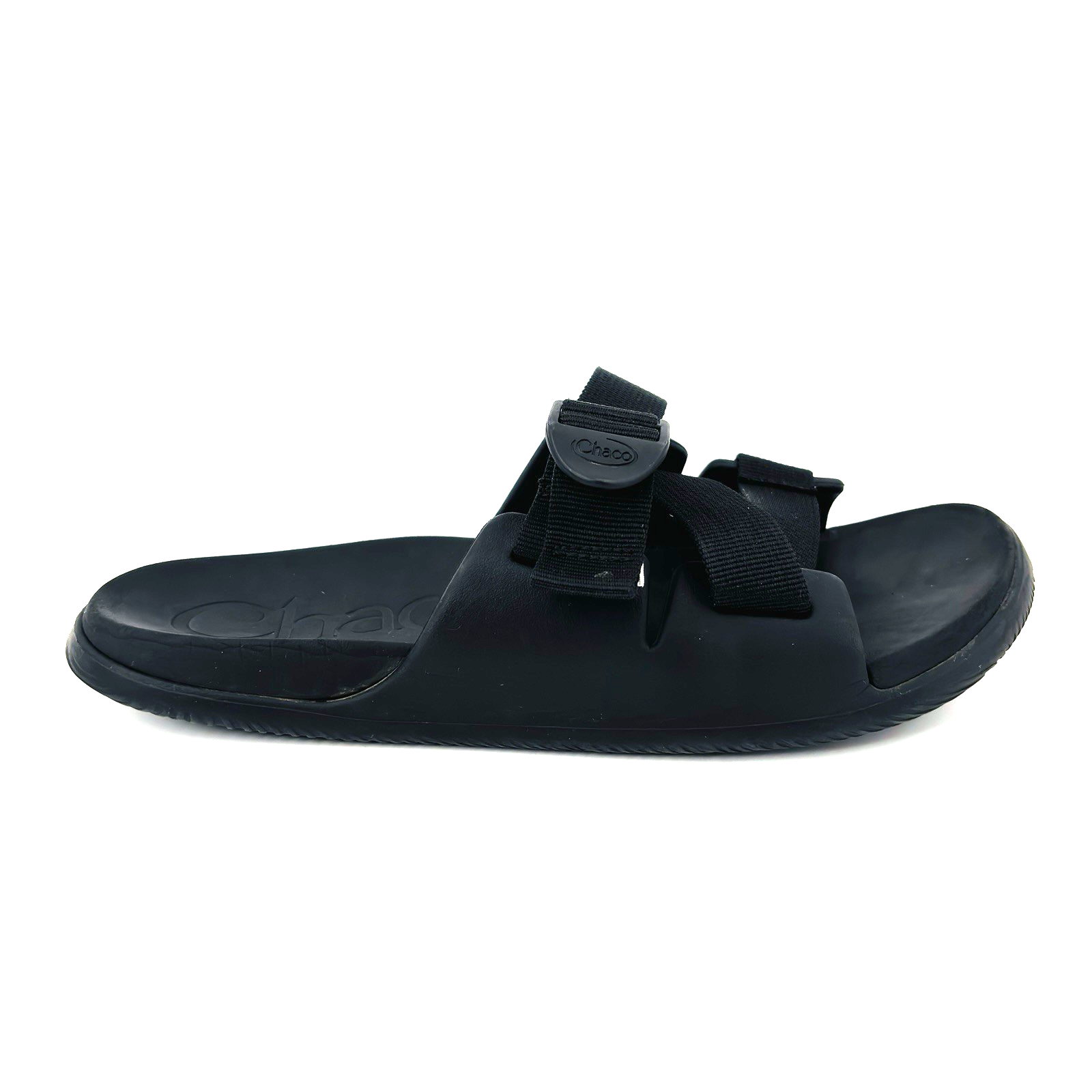 Womens 11 Chaco Chillos Black Sandals Slides Slip On Open Toe Shoes JCH107818