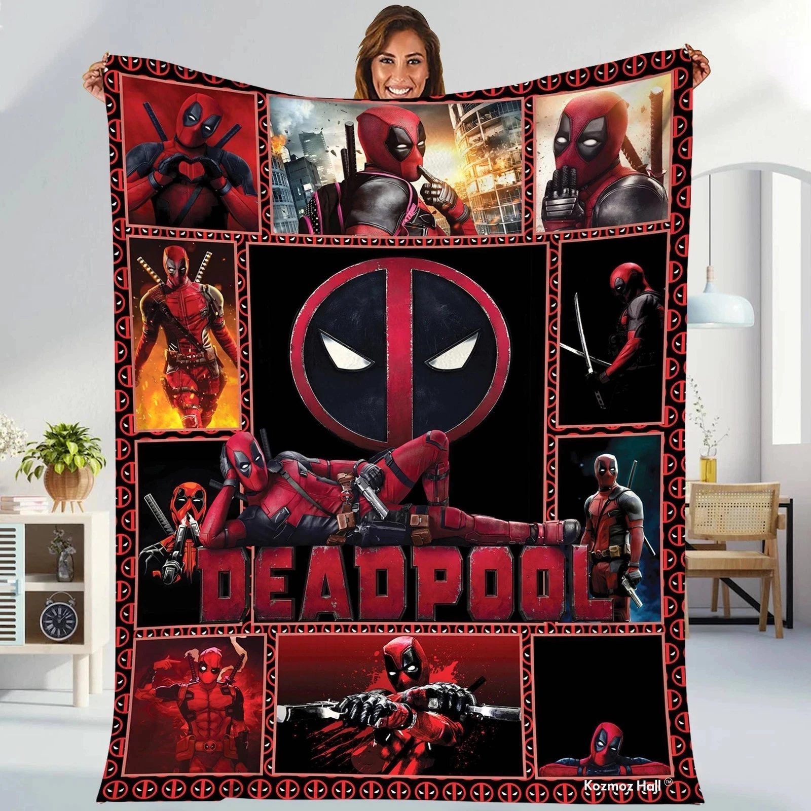 Deadpool Marvel Deadpool Wade Wilson Fleece Blanket | Deadpool Avengers