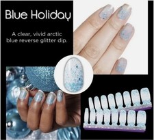 Color Street Nail Polish Strips, Blue Holiday, WINTER, New In Box, READ  