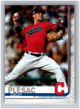 2019 Topps Update Zach Plesac RC #US19 Rookie Card MLB Cleveland Indians. rookie card picture