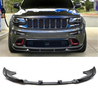 Front Bumper Lip Splitter 3pcs Jeep Grand Cherokee SRT 2013-2016 Carbon Fiber