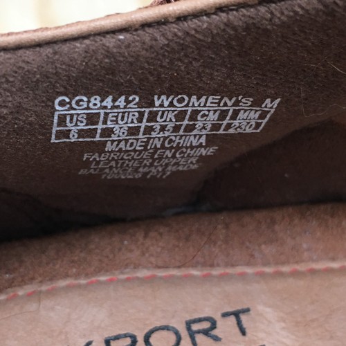 Rockport Cobb Hill Shoes Womens 6M Abbott Ankle Strap Brown Leather Block CG8442 - Picture 16 of 18