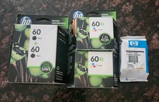NEW HP 60 Black Ink 2 Pack CZ071FN and 2 CC644WN Tri Color XL Exp 2014 2012 OEM