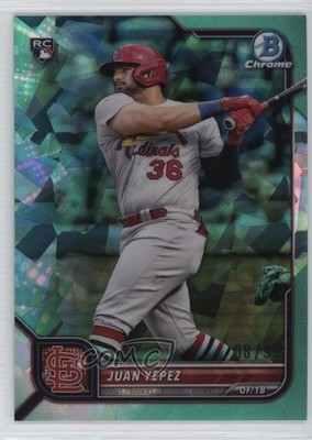 2022 Bowman Chrome Sapphire Aqua 8/99 Juan Yepez #26 Rookie RC 0u46