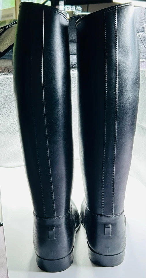 Botas de montar MWS Mustang charol negro para mujer talla 7 hechas en Israel Foto 4 de 4