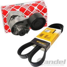 Febi Tendeur de Courroie + Courroie Conti Convient pour Ford Transit Bus Boîtier